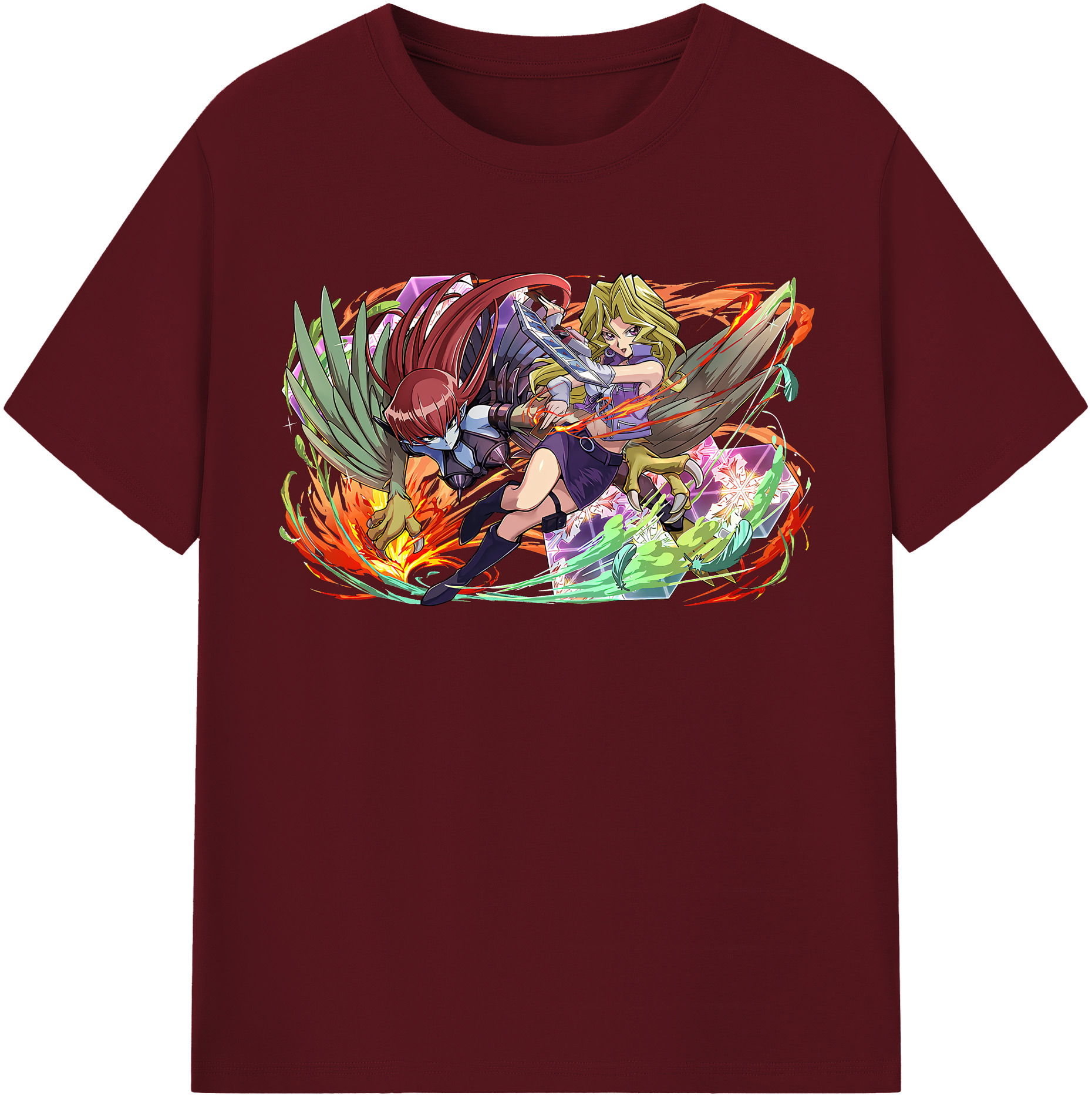 （画像用） 遊☆戯☆王 Yu-Gi-Oh! 綿100％半袖Tシャツ（フロントプリント）